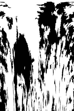 Grunge üst üste biniyor. Soyut siyah-beyaz vektör arkaplanı. Çatlak, leke ve noktalarda kirli desenli tek renkli klasik yüzey. Karanlık korku tarzında eski bir duvar.