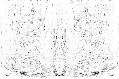 Grunge dikey olarak simetrik siyah beyaz doku. Tek renkli yıpranmış kaplama deseni. 