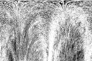 Grunge üst üste biniyor. Soyut siyah-beyaz vektör arkaplanı. Çatlak, leke ve noktalarda kirli desenli tek renkli klasik yüzey. Karanlık korku tarzında eski bir duvar.