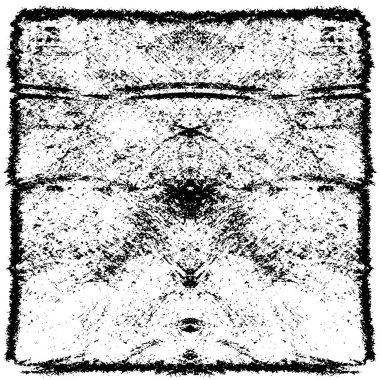 Grunge üst üste biniyor. Soyut siyah-beyaz vektör arkaplanı. Çatlak, leke ve noktalarda kirli desenli tek renkli klasik yüzey. Karanlık korku tarzında eski bir duvar.