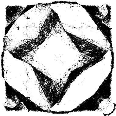 Grunge üst üste biniyor. Soyut siyah-beyaz vektör arkaplanı. Çatlak, leke ve noktalarda kirli desenli tek renkli klasik yüzey. Karanlık korku tarzında eski bir duvar.