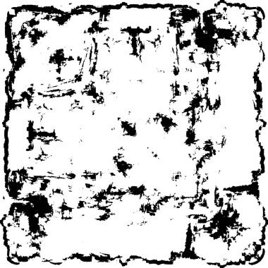 Grunge üst üste biniyor. Soyut siyah-beyaz vektör arkaplanı. Çatlak, leke ve noktalarda kirli desenli tek renkli klasik yüzey. Karanlık korku tarzında eski bir duvar.