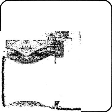 Grunge üst üste biniyor. Soyut siyah-beyaz vektör arkaplanı. Çatlak, leke ve noktalarda kirli desenli tek renkli klasik yüzey. Karanlık korku tarzında eski bir duvar.