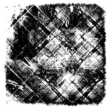 Grunge üst üste biniyor. Soyut siyah-beyaz vektör arkaplanı. Çatlak, leke ve noktalarda kirli desenli tek renkli klasik yüzey. Karanlık korku tarzında eski bir duvar.
