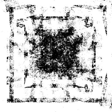 Grunge üst üste biniyor. Soyut siyah-beyaz vektör arkaplanı. Çatlak, leke ve noktalarda kirli desenli tek renkli klasik yüzey. Karanlık korku tarzında eski bir duvar.