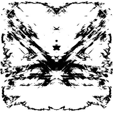 Grunge üst üste biniyor. Soyut siyah-beyaz vektör arkaplanı. Çatlak, leke ve noktalarda kirli desenli tek renkli klasik yüzey. Karanlık korku tarzında eski bir duvar.