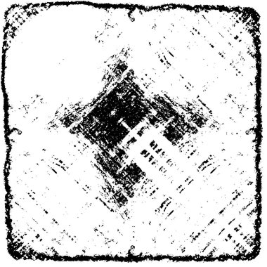 Grunge üst üste biniyor. Soyut siyah-beyaz vektör arkaplanı. Çatlak, leke ve noktalarda kirli desenli tek renkli klasik yüzey. Karanlık korku tarzında eski bir duvar.