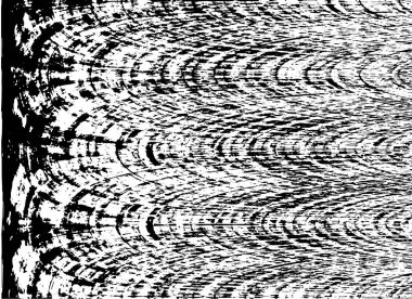 Grunge üst üste biniyor. Soyut siyah-beyaz vektör arkaplanı. Çatlak, leke ve noktalarda kirli desenli tek renkli klasik yüzey. Karanlık korku tarzında eski bir duvar.