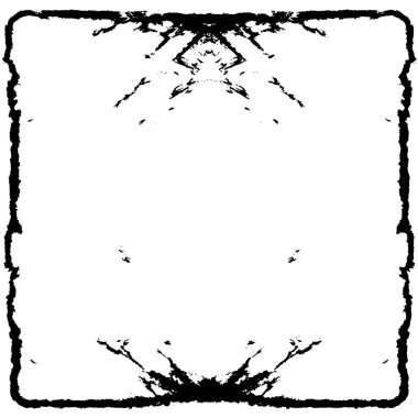 Grunge üst üste biniyor. Soyut siyah-beyaz vektör arkaplanı. Çatlak, leke ve noktalarda kirli desenli tek renkli klasik yüzey. Karanlık korku tarzında eski bir duvar.