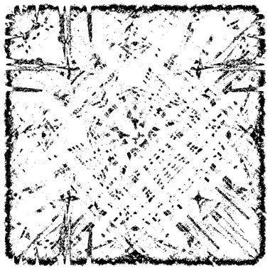 Grunge üst üste biniyor. Soyut siyah-beyaz vektör arkaplanı. Çatlak, leke ve noktalarda kirli desenli tek renkli klasik yüzey. Karanlık korku tarzında eski bir duvar.