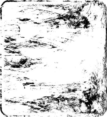 Grunge üst üste biniyor. Soyut siyah-beyaz vektör arkaplanı. Çatlak, leke ve noktalarda kirli desenli tek renkli klasik yüzey. Karanlık korku tarzında eski bir duvar.