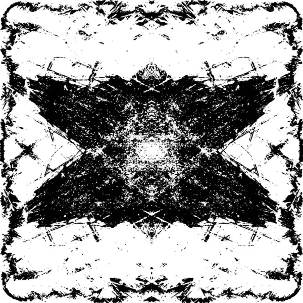 Çizik ve çiziklerle dolu siyah beyaz bir arka plan. Soyut vektör illüstrasyonu. 