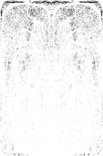 Grunge dikey olarak simetrik siyah beyaz doku. Tek renkli yıpranmış kaplama deseni. 