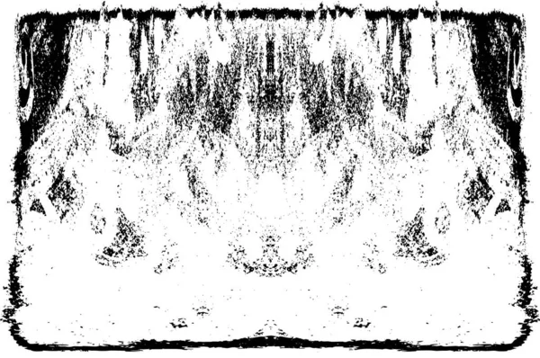 Grunge Svisle Symetrická Černobílá Textura Černobílý Převislý Vzor — Stockový vektor