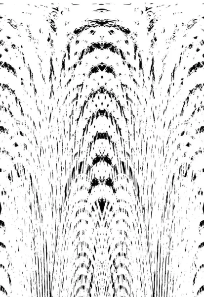 Grunge dikey olarak simetrik siyah beyaz doku. Tek renkli yıpranmış kaplama deseni. 