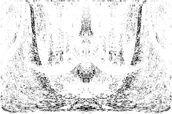 Grunge dikey olarak simetrik siyah beyaz doku. Tek renkli yıpranmış kaplama deseni. 