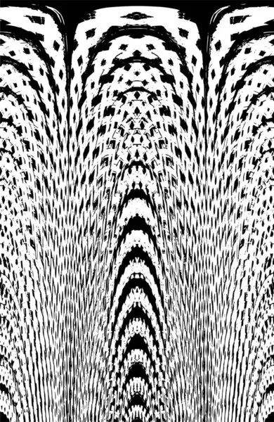 Grunge dikey olarak simetrik siyah beyaz doku. Tek renkli yıpranmış kaplama deseni. 