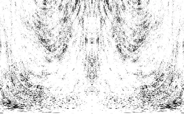 Grunge dikey olarak simetrik siyah beyaz doku. Tek renkli yıpranmış kaplama deseni. 