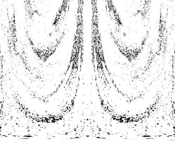 Grunge dikey olarak simetrik siyah beyaz doku. Tek renkli yıpranmış kaplama deseni. 