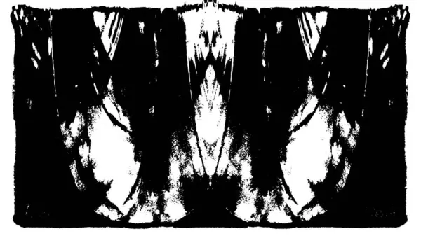 Grunge dikey olarak simetrik siyah beyaz doku. Tek renkli yıpranmış kaplama deseni. 