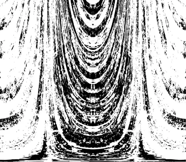 Grunge dikey olarak simetrik siyah beyaz doku. Tek renkli yıpranmış kaplama deseni. 