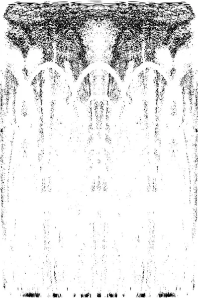 Grunge dikey olarak simetrik siyah beyaz doku. Tek renkli yıpranmış kaplama deseni. 