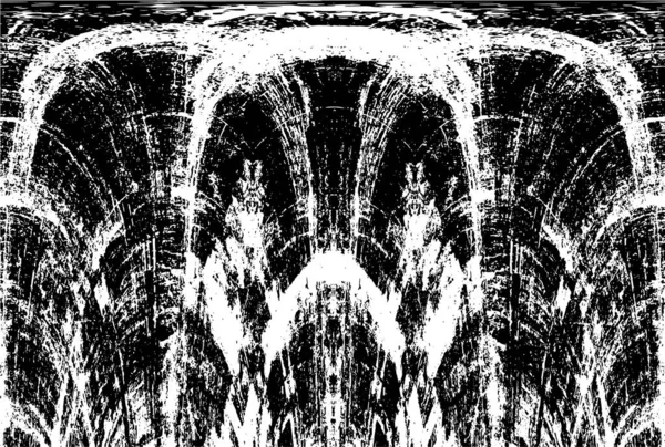 Grunge dikey olarak simetrik siyah beyaz doku. Tek renkli yıpranmış kaplama deseni. 