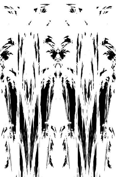 Grunge dikey olarak simetrik siyah beyaz doku. Tek renkli yıpranmış kaplama deseni. 