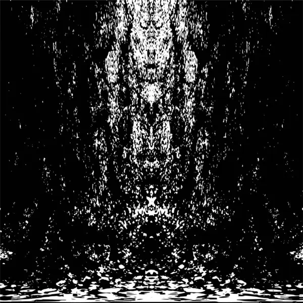 Grunge dikey olarak simetrik siyah beyaz doku. Tek renkli yıpranmış kaplama deseni. 