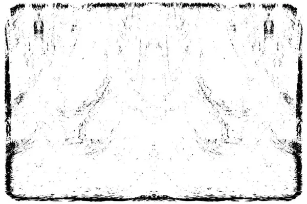 Grunge dikey olarak simetrik siyah beyaz doku. Tek renkli yıpranmış kaplama deseni. 