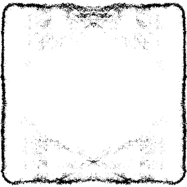 Grunge Siyah ve Beyaz Şehir Vektör Doku Şablonu. Çatlakların, lekelerin, çiplerin, çizgilerin koyu arkaplanı.