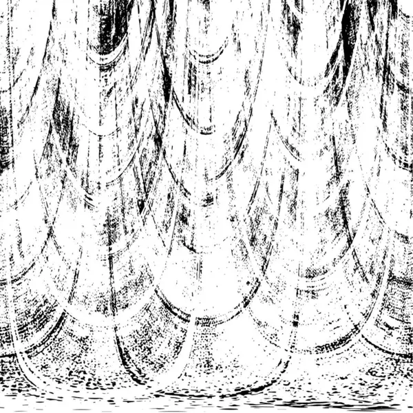 Grunge Siyah ve Beyaz Şehir Vektör Doku Şablonu. Çatlakların, lekelerin, çiplerin, çizgilerin koyu arkaplanı.