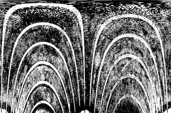 Grunge Siyah ve Beyaz Şehir Vektör Doku Şablonu. Çatlakların, lekelerin, çiplerin, çizgilerin koyu arkaplanı.