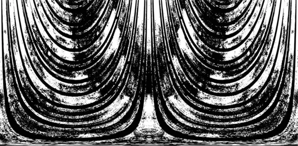 Grunge dikey olarak simetrik siyah beyaz doku. Tek renkli yıpranmış kaplama deseni. 