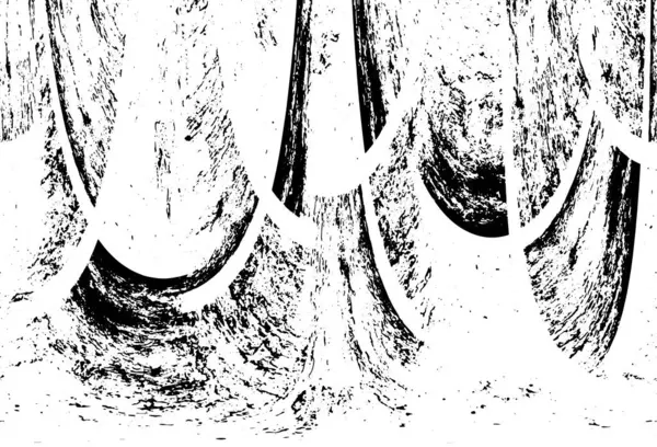 Grunge Siyah ve Beyaz Şehir Vektör Doku Şablonu. Çatlakların, lekelerin, çiplerin, çizgilerin koyu arkaplanı.