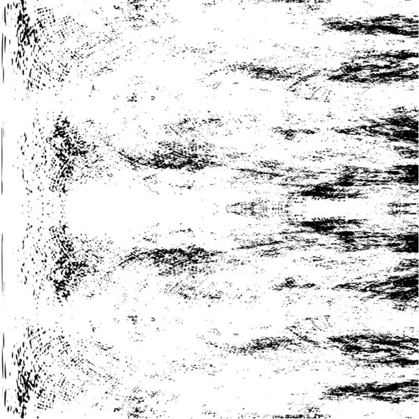Grunge Siyah ve Beyaz Şehir Vektör Doku Şablonu. Çatlakların, lekelerin, çiplerin, çizgilerin koyu arkaplanı.