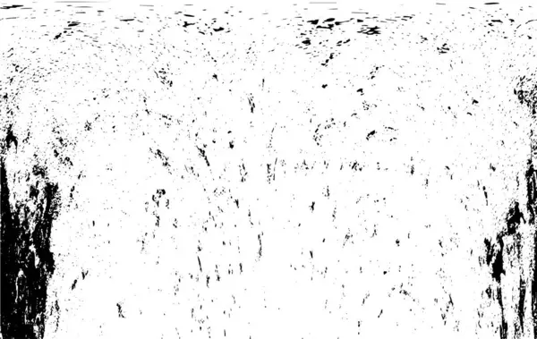 Grunge Siyah ve Beyaz Şehir Vektör Doku Şablonu. Çatlakların, lekelerin, çiplerin, çizgilerin koyu arkaplanı.