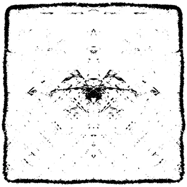 Grunge Siyah ve Beyaz Şehir Vektör Doku Şablonu. Çatlakların, lekelerin, çiplerin, çizgilerin koyu arkaplanı.