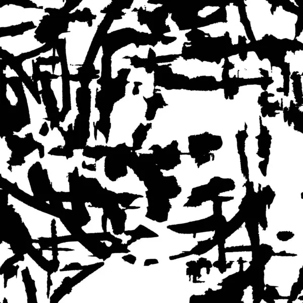Grunge Siyah ve Beyaz Şehir Vektör Doku Şablonu. Çatlakların, lekelerin, çiplerin, çizgilerin koyu arkaplanı.