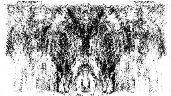 Grunge Siyah ve Beyaz Şehir Vektör Doku Şablonu. Çatlakların, lekelerin, çiplerin, çizgilerin koyu arkaplanı.