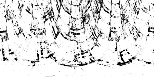 Grunge Siyah ve Beyaz Şehir Vektör Doku Şablonu. Çatlakların, lekelerin, çiplerin, çizgilerin koyu arkaplanı.