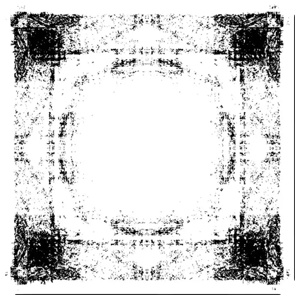 Grunge Siyah ve Beyaz Şehir Vektör Doku Şablonu. Çatlakların, lekelerin, çiplerin, çizgilerin koyu arkaplanı.