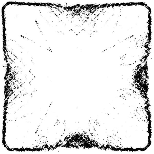 Grunge Siyah ve Beyaz Şehir Vektör Doku Şablonu. Çatlakların, lekelerin, çiplerin, çizgilerin koyu arkaplanı.