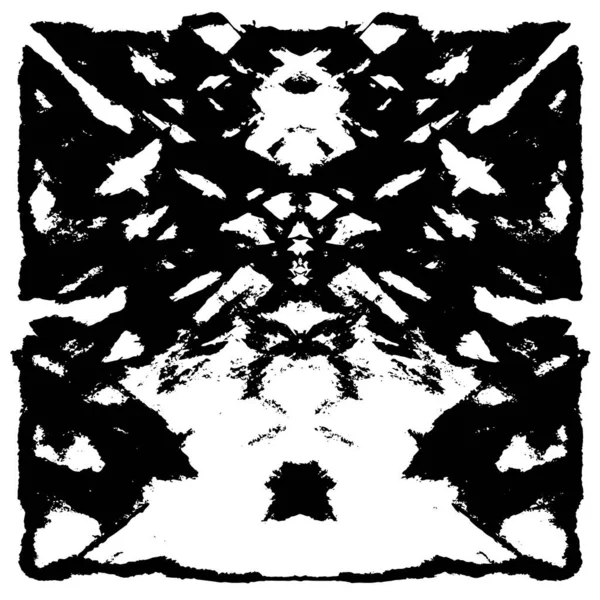 Grunge Siyah ve Beyaz Şehir Vektör Doku Şablonu. Çatlakların, lekelerin, çiplerin, çizgilerin koyu arkaplanı.