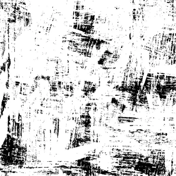 Grunge Siyah ve Beyaz Şehir Vektör Doku Şablonu. Çatlakların, lekelerin, çiplerin, çizgilerin koyu arkaplanı.