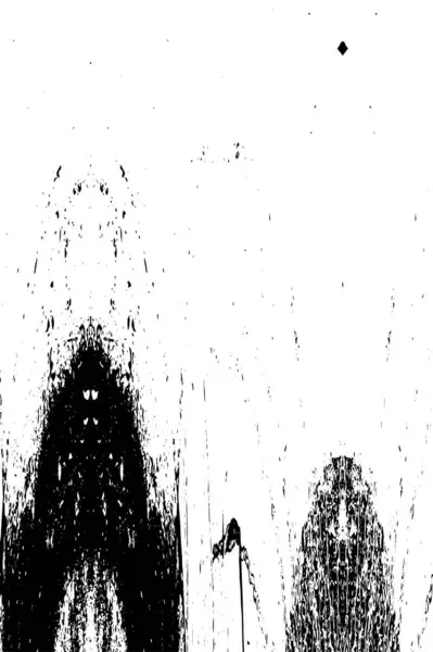 Grunge Siyah ve Beyaz Şehir Vektör Doku Şablonu. Çatlakların, lekelerin, çiplerin, çizgilerin koyu arkaplanı.