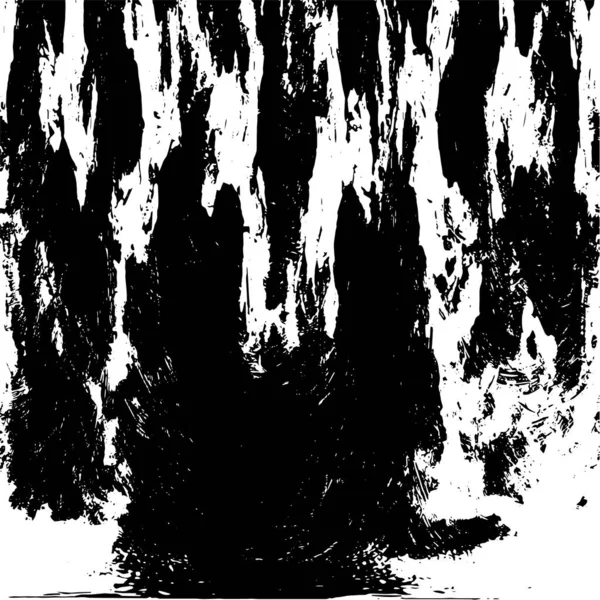Grunge Siyah ve Beyaz Şehir Vektör Doku Şablonu. Çatlakların, lekelerin, çiplerin, çizgilerin koyu arkaplanı.