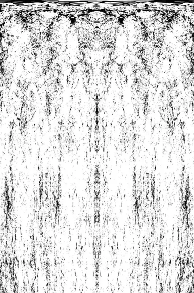 Grunge üst üste biniyor. Soyut siyah-beyaz vektör arkaplanı. Çatlak, leke ve noktalarda kirli desenli tek renkli klasik yüzey. Karanlık korku tarzında eski bir duvar.
