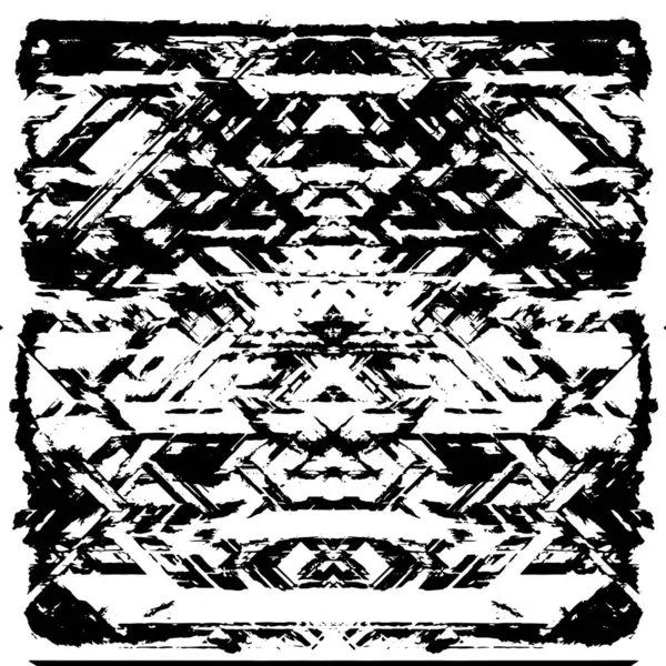 Grunge üst üste biniyor. Soyut siyah-beyaz vektör arkaplanı. Çatlak, leke ve noktalarda kirli desenli tek renkli klasik yüzey. Karanlık korku tarzında eski bir duvar.