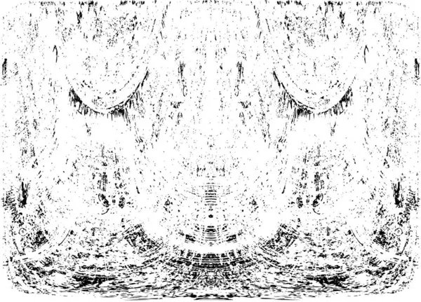 Grunge dikey olarak simetrik siyah beyaz doku. Tek renkli yıpranmış kaplama deseni. 